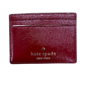 Kate Spade Burgundy Card Holder NWT
